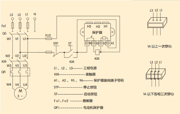 德力西交流接觸器和jd-5電動(dòng)機綜合保護器的接線(xiàn)方法